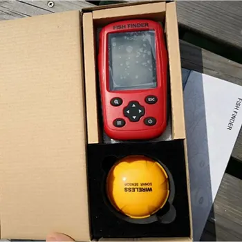 

Smart Wireless Sonar Fish Finder with 180M Wireless Sonar Sensor Echo Sounder LCD Fishfinder for Lake Sea Saltwater Fishing Tool