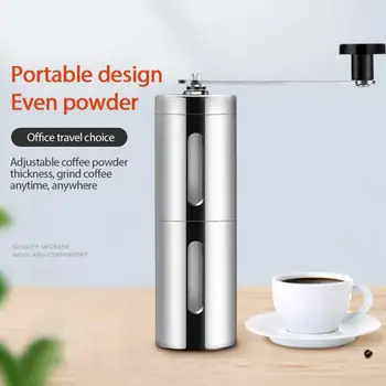 

1PC Protable Coffee Grinder Mini Stainless Steel Hand Manual Handmade Coffee Bean Burr Grinders Mill Kitchen Washable Grinder
