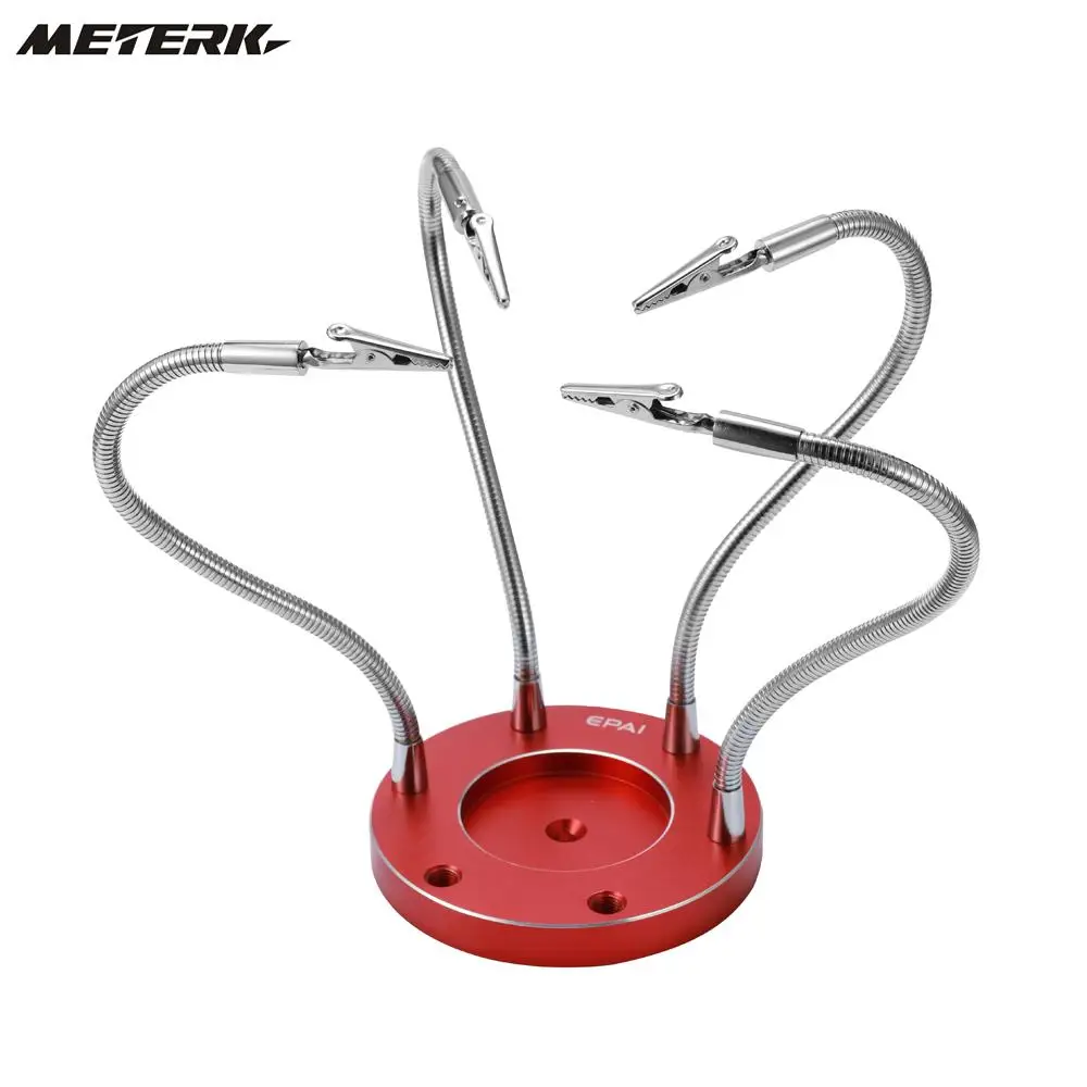 

Multifunctional Stainless Steel Soldering Helping Hands with 4pcs Flexible Arms for Circuit Board Welding Auxiliary Tools