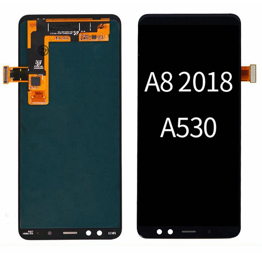 Super AMOLED LCD SAMSUNG Galaxy A8 2018 A530 Дисплей для Samsung сенсорный экран дигитайзер в сборе