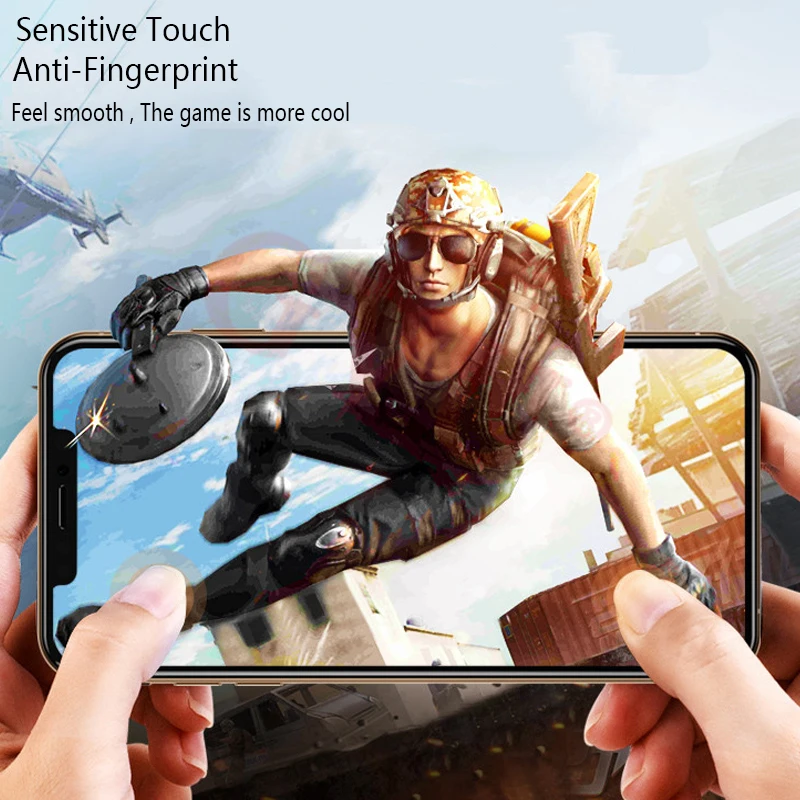 2 шт. закаленное стекло Rock для iphone 11 Pro Max защита экрана с полным клеем Защитное 7 8