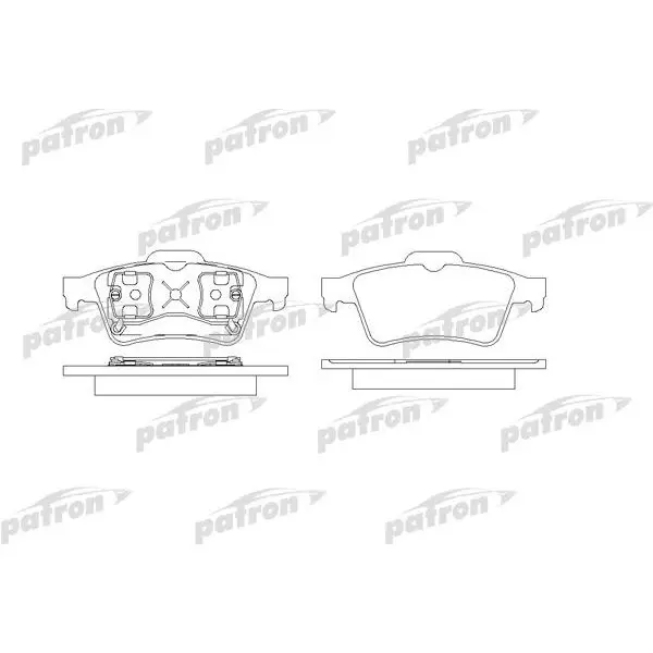 Колодки тормозные дисковые задн MAZDA: 3 03-, 3 седан 04-, RENAU