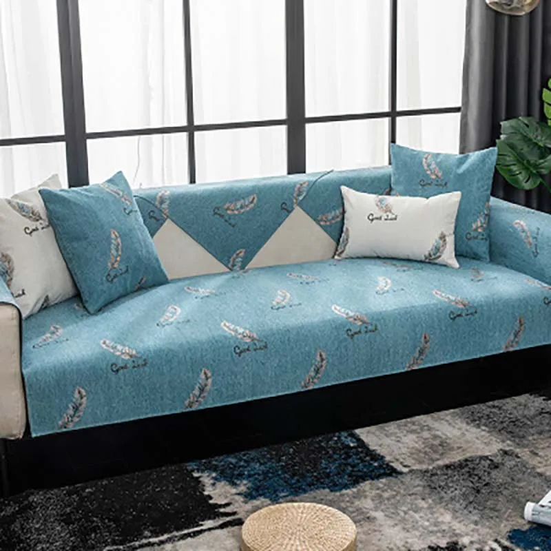 

New Chenille Fabric Sofa Cushion Protection Cover Four Seasons Non-slip Couch Armrest Towel for Living room Furniture Slipcover