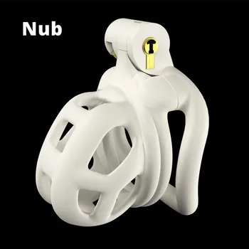 NEW Custom 1.0 Male Chastity Device Cock Cage With 4 Size Cock Ring Penis Lock Adult Sex Toys For Men Chastity Belt 3