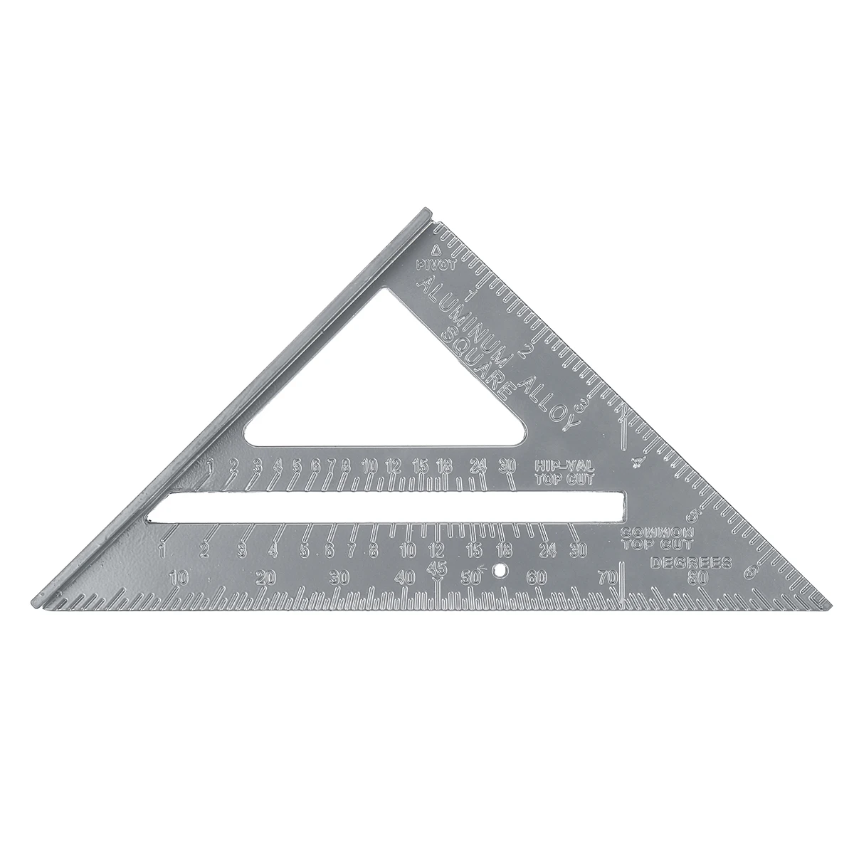 ZEAST 7 дюймов измерительная линейка из алюминиевого сплава скорость квадратная кровельная треугольная угломер Trammel измерительные инструменты