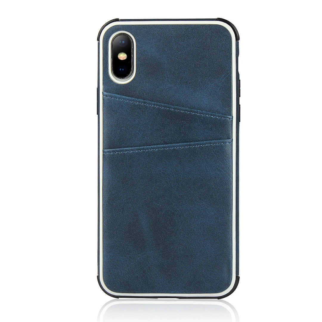 Применение Apple IPhone Xs max защиты оболочка применение Apple IPhone X/xs до середины икры линии кожаный чехол нанесите Iphone6/iPhone 7 Plus/8 ручная чехол - Цвет: blue