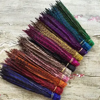 

Beautiful 100 Pcs 12 Colors Choose 12-14inches/30-35cm Pheasants Feathers Craft Making Decoration Clothing Accessories