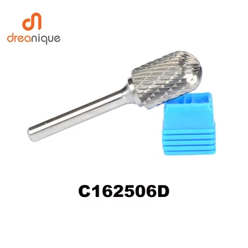 

1pc C162506 cylinder with radius end 16*25mm carbide rotary burr file cutter grinding and abrasive tools milling bits