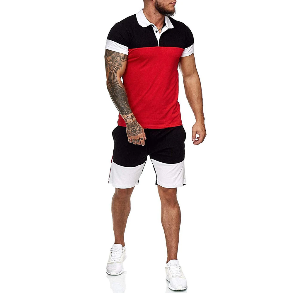 shorts tracksuit set mens