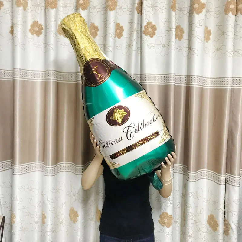 Green Bottle Большой Гелиевый шар шампанское Кубок Свадебный шар День Рождения украшения взрослые дети шарики-глобусы события вечерние поставки - Цвет: Green Bottle