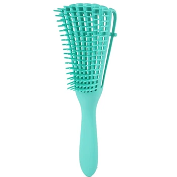 

Green Women Hair Scalp Massage Comb Hairbrush Wet Curly Detangle Hair Brush for Salon Hairdressing Styling Tools