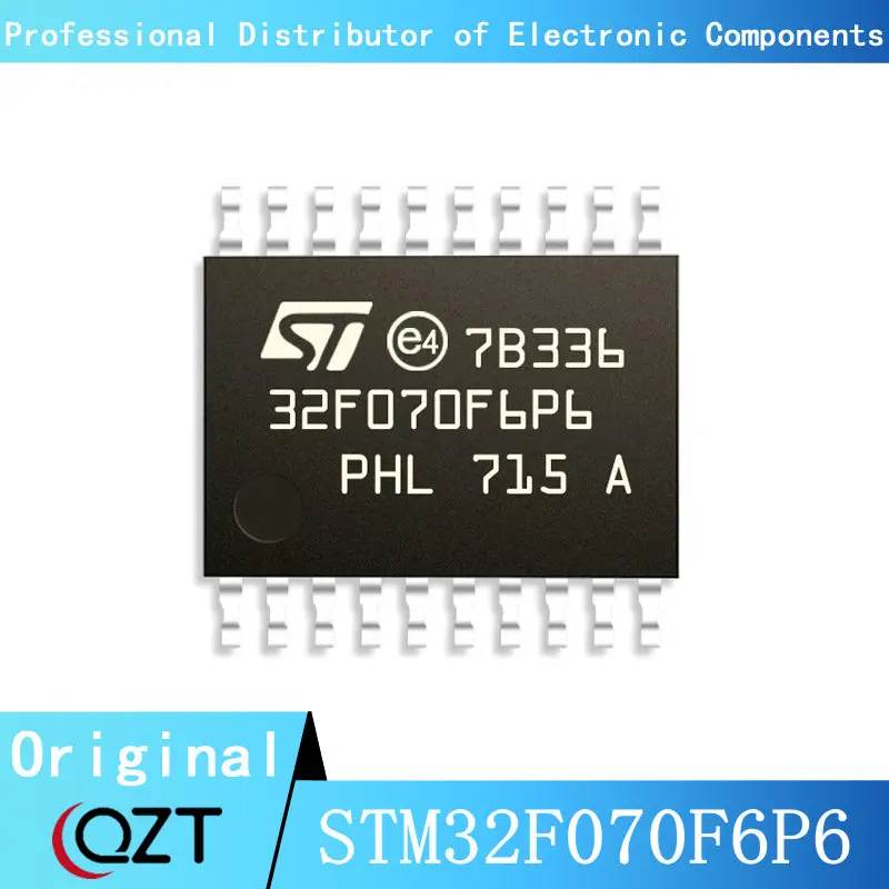 10pcs/lot STM32F070 STM32F070F6 STM32F070F6P6 TSSOP-20 Microcontroller chip New spot 5pcs lot new originai mc9s08pa4vtgr mpa4vtg tssop 16 microcontroller ic chip
