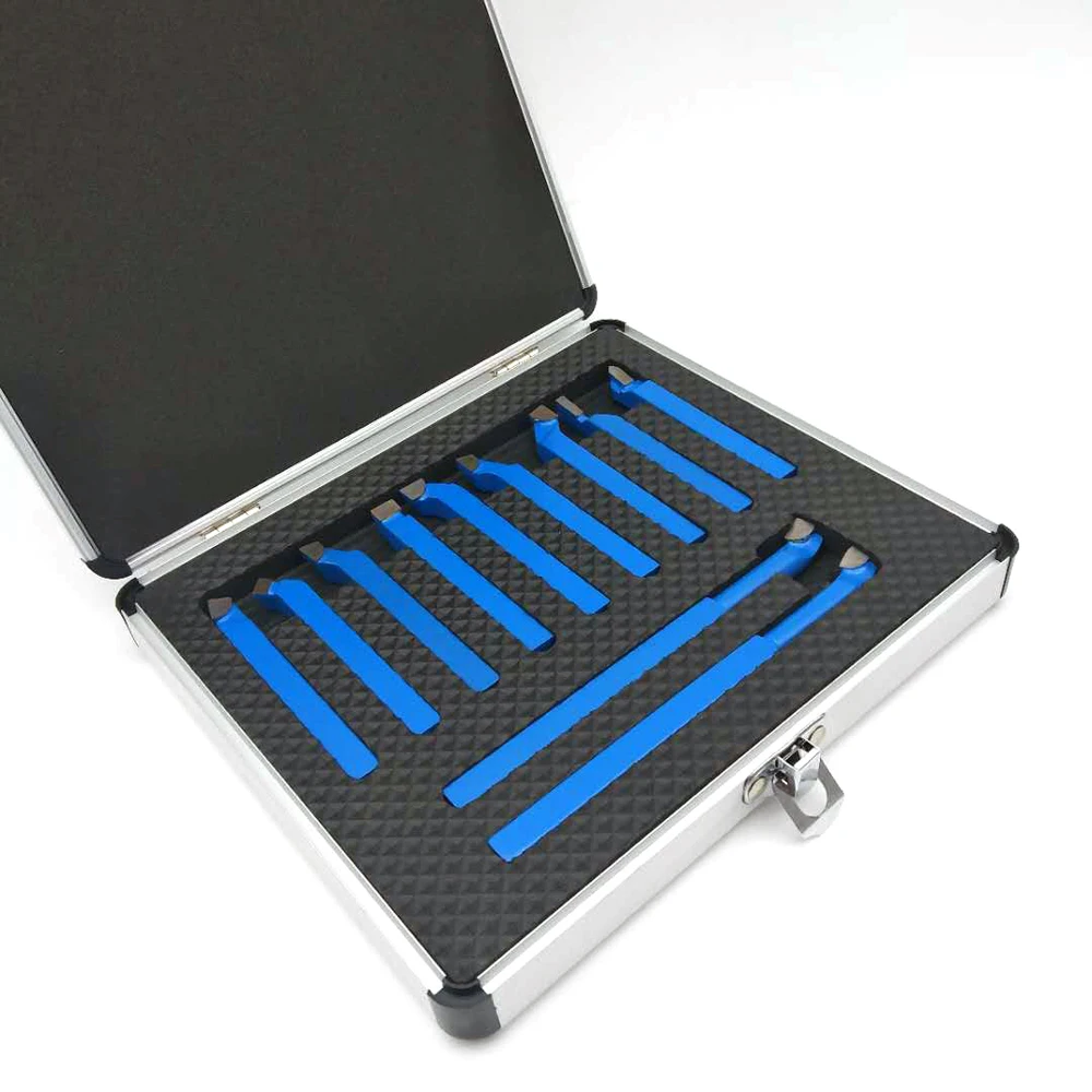 

11pcs Metal Carbide Welding CNC Lathe Tools Carbide Brazed Tipped Cutter Tool Bit Cutting Kit
