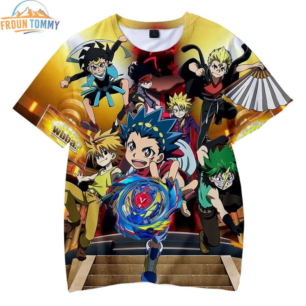 

Beyblade Burst Evolution 3D Clothes Printing Children summer beach t-shirts 2019 Hot Sale boys and girls Short Sleeve t-shirts