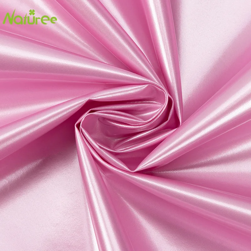 1.45m*1m PU Metallic Waterproof Shiny Fabric 20D Nylon Windbreaker Coated Down Jacket |