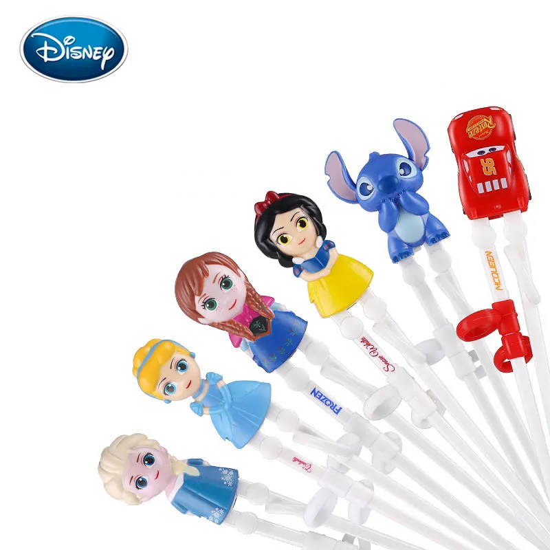 Дисней милые палочки для детей Детские ABS мультфильм обучения многоразовые Обучение помощник палочки для еды дома детские товары для правой руки