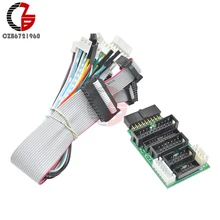 Эмулятор V8 JTAG адаптер конвертер доска для системы управления освещением с 8 шт. 4/6/10/20 контактный кабель Dupont провод линии передачи данных