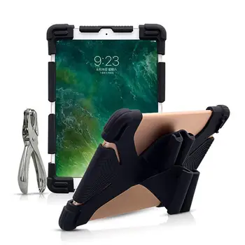

Universal Silicon Case for 9.7 10 10.1 10.5 10.8 inch Tablet Case for iPad Air 2018 SM T590 T835 Huawei M5 BDF 10 with Puncher