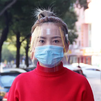 

Protective Mask Face Masks Virus Protection Anti-splash Saliva Transparent Hood Head-mounted Safety Mask Removable Isolation Cap