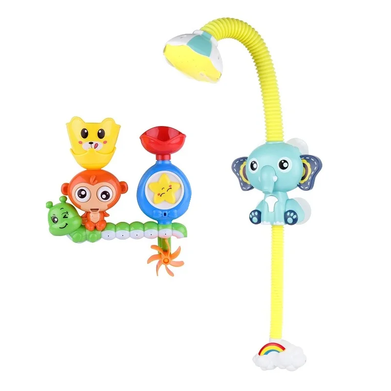 Baby Bath Toy Elephant Spray Toddler Electric Shower Boys Swimming Water Toys Yellow Duck Cute Turtles Dinosaur Egg for Kids 7