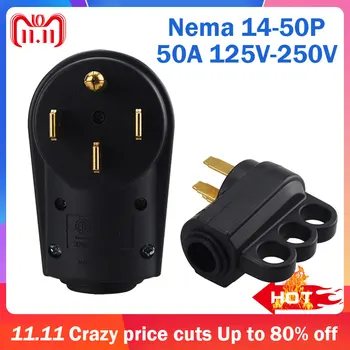 

Nema 14-50P To Nema 14-50R Anti-drop Industrial Groungding Locking Plugre Connector Plug Socket With Handle Power Cable Cord
