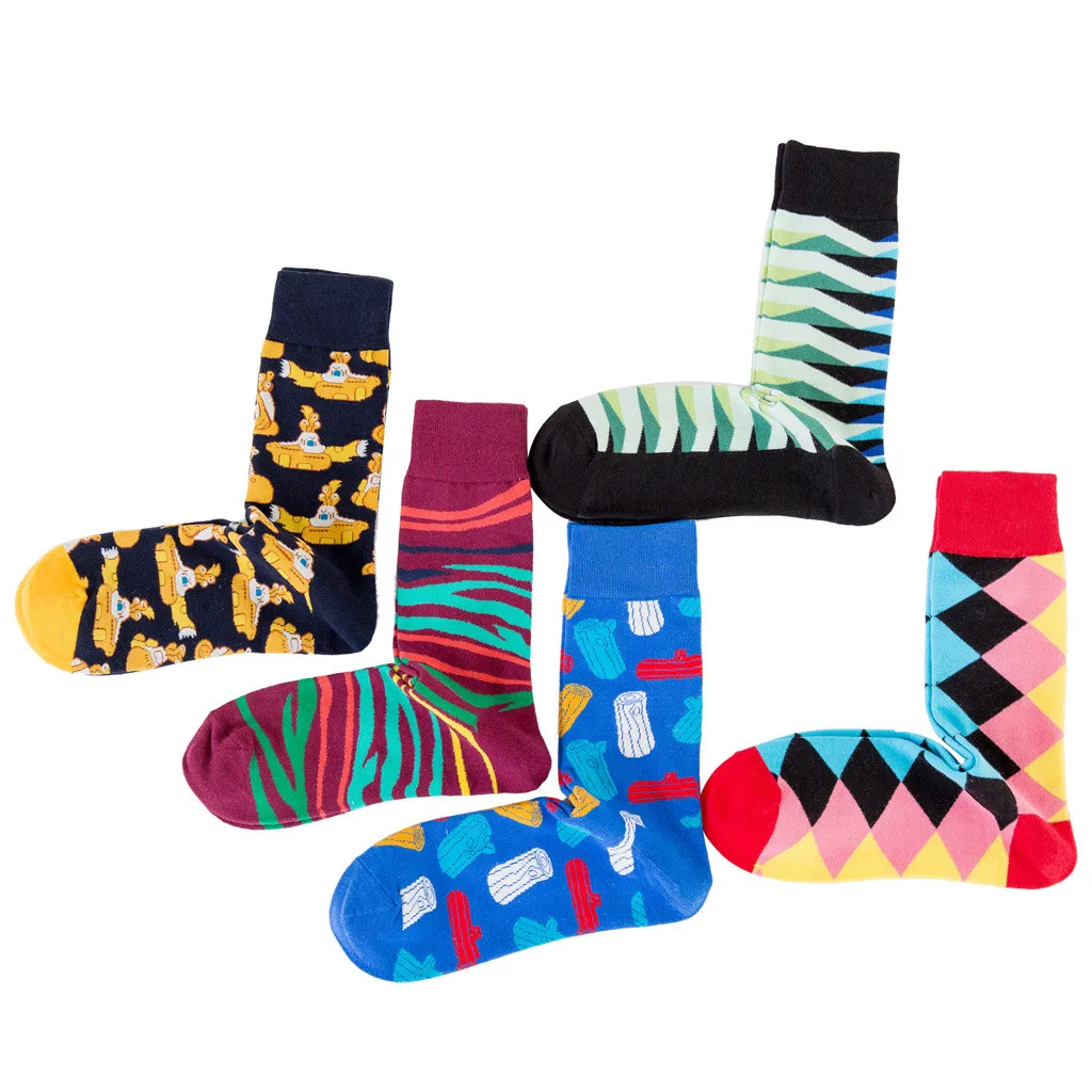 ORLVS счастливые носки унисекс осень зима длинные носки Мужская calcetines skarpetki meia calcetines hombre divertido хлопковые носки#4