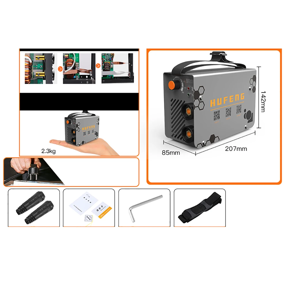 ZX7-200 Household 220V Mini Welding Machine DC IGBT MMA Inverter ARC Welder 4000W 200A | Инструменты