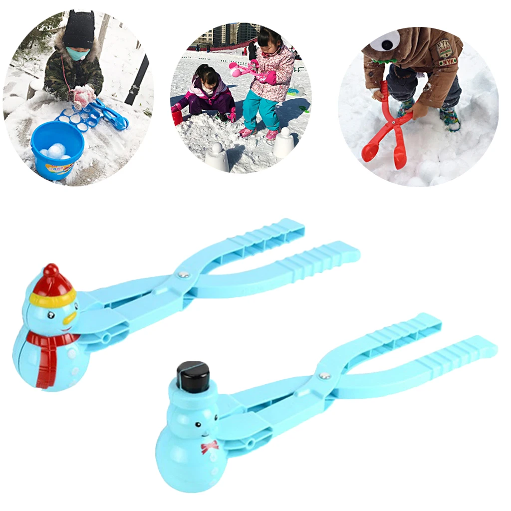 Snowball Makers Clip, Beach Toys Outdoor Snowball Fight Games Play Sand Mold Tool Kit for Kids Christmas Outdoor Games Gift