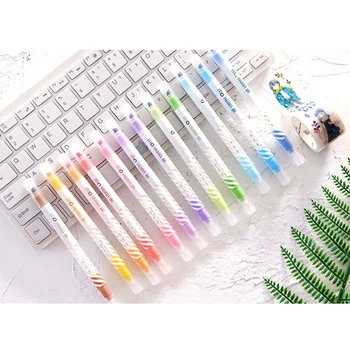 

Double-Ended Highlighter Maker Color Changing Painting Pen Magic Fluorescent Pen for Planner Journal Scrapbook Art suppliesc