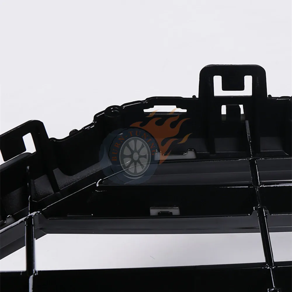 Глянцевый черный для S6 стиль гриль для A6 A6L C8+ ABS спорт гриль бампер гоночный гриль с ACC Cut с Европейский держатель пластины