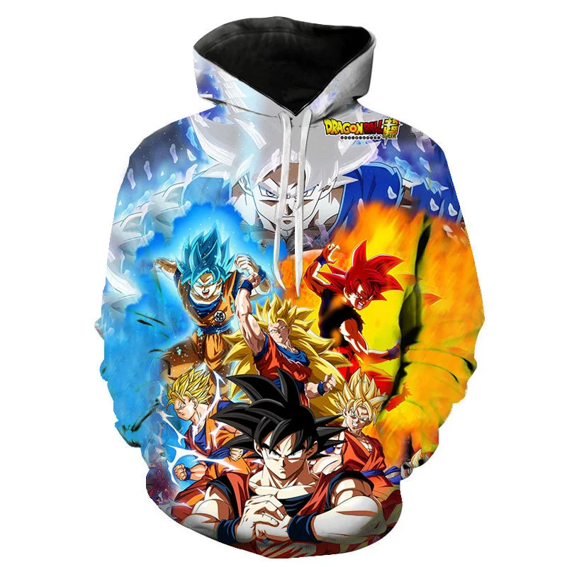 Sudadera con capucha de Goku 3D para hombre y mujer, suéter informal de  dibujos animados, ropa de calle Harajuku de Anime japonés, moda para niños  - dragon ball