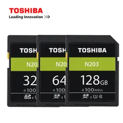 TOSHIBA оригинальная высокоскоростная карта памяти SD 32G 64G 128G U1 sd-карта поддержка съемки Full HD для цифровой зеркальной камеры Canon Nikon
