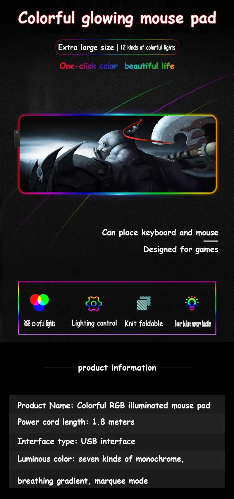 XGZ Noxus Sion Command Офисный Компьютерный стол коврик черный замок край на заказ большой RGB коврик для мыши резиновый нескользящий 900x400/800x300 Xxl