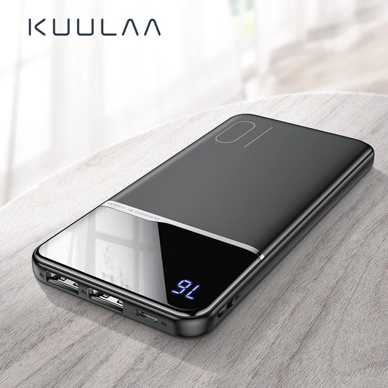 Najtaniej KUULAA power bank 10000mah przenośna ładowarka zewnętrzna ładowarka usb do UMIDIGI A5 pro Xiaomi Redmi Note 7 powerbank