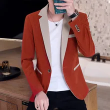 2021 new autumn and winter pure color casual small suit men's Korean style slim trend small suit jacket spring and autumn tide