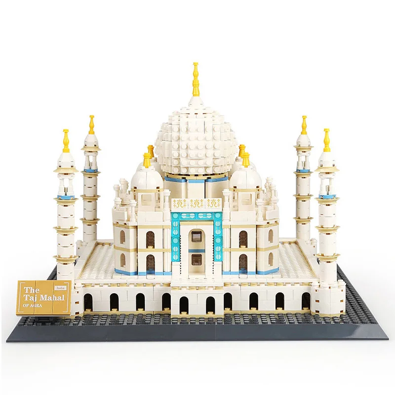 

Wange5211 1505pcs Architecture Seires Model in TAJ MAJHAL OF AGRA DIY Educational Building Blocks Toys For Children Gifts
