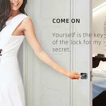 

E31 Digital Intelligent Biometric Fingerprint Lock Keyless Smart Door Lock Fingerprint+Password Unlocking 2 Ways