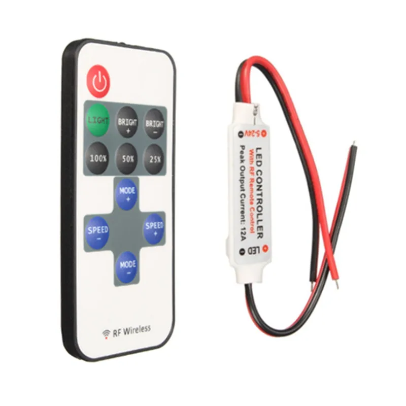 1 компл. DC5-24V 12A RF мини беспроводной контроллер переключатель с дистанционным