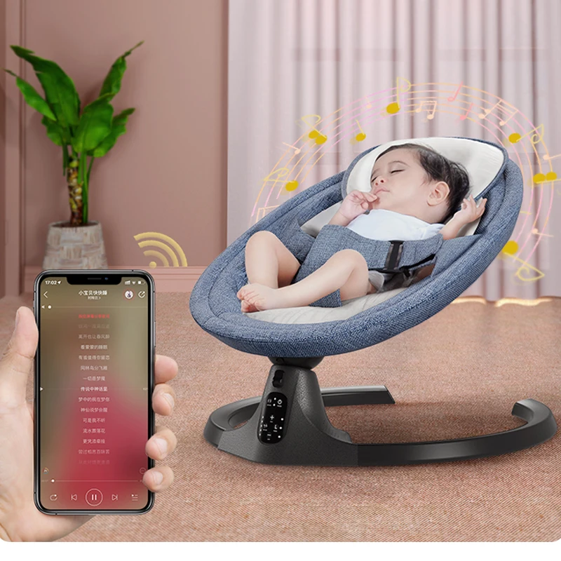 Детское Электрическое Кресло Качалка с Bluetooth дистанционным управлением артефакт