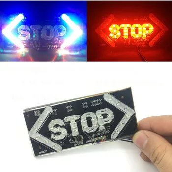 

1pc LED Motorcycle Light Flash STOP Brake Turn Signal Driving Taillight Indicator Lamp Warning Day Light Motorcycle Accessories