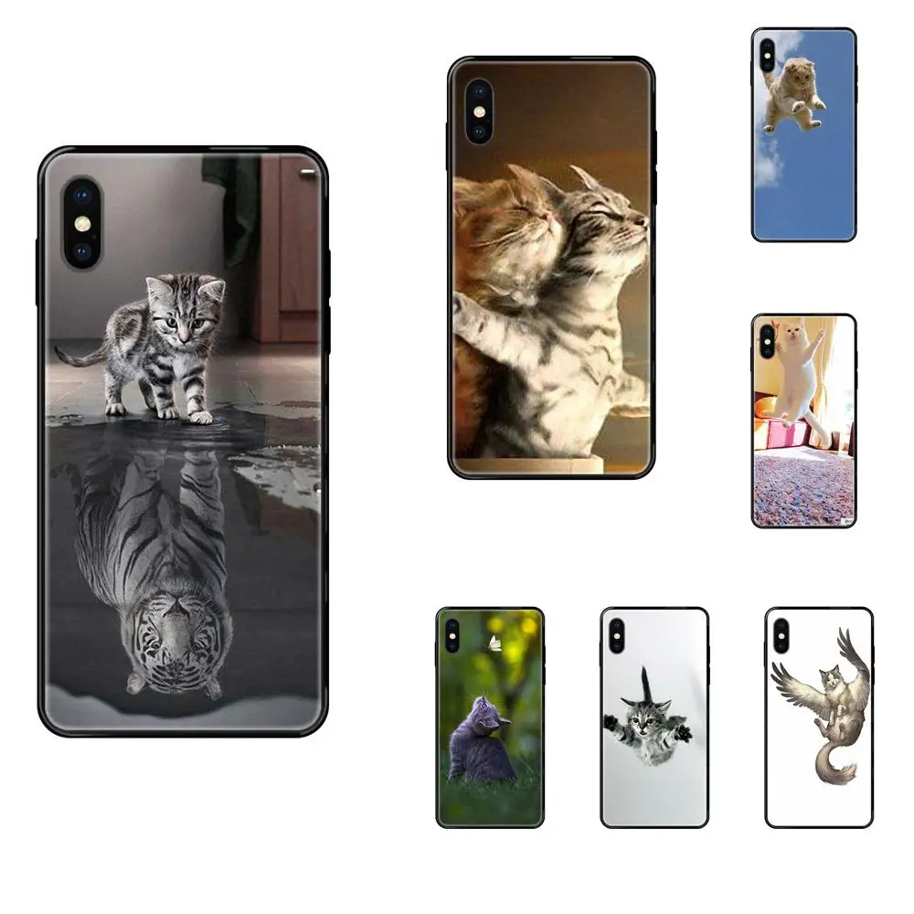 Много милых летающих кошек Мягкий ТПУ защитный чехол для Huawei Honor 20 20I 20S 10 10I 6A 7A 7X 8C