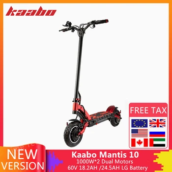 

New Kaabo Mantis 10 Kickscooter 60V 18.2AH /24.5AH LG Battery 2000W Motor Smart Electric Scooter 10" Dual Motor Brake Skateboard