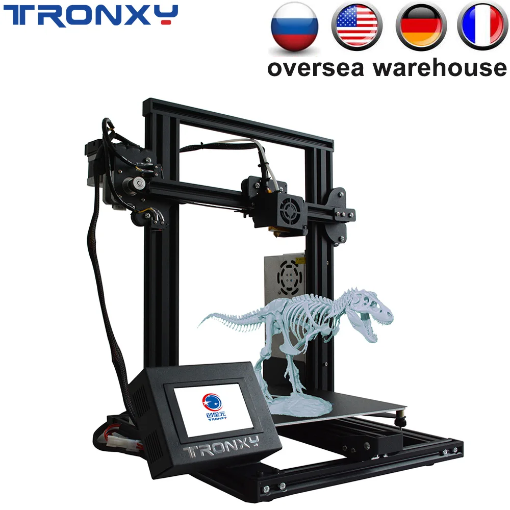 buy Newest Tronxy XY 2 Full metal 3D Printer 220*220*260mm Printing Size Magnetic Heat Paper 3.5 Inches Touch Screen Fast Assembly