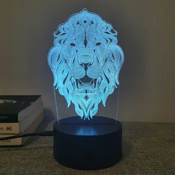 

3D Night Lamp Hot Selling Cartoon Cross Border Creative KT-C USB Strange New Bedside LED Small Table Lamp Manufacturers Customiz