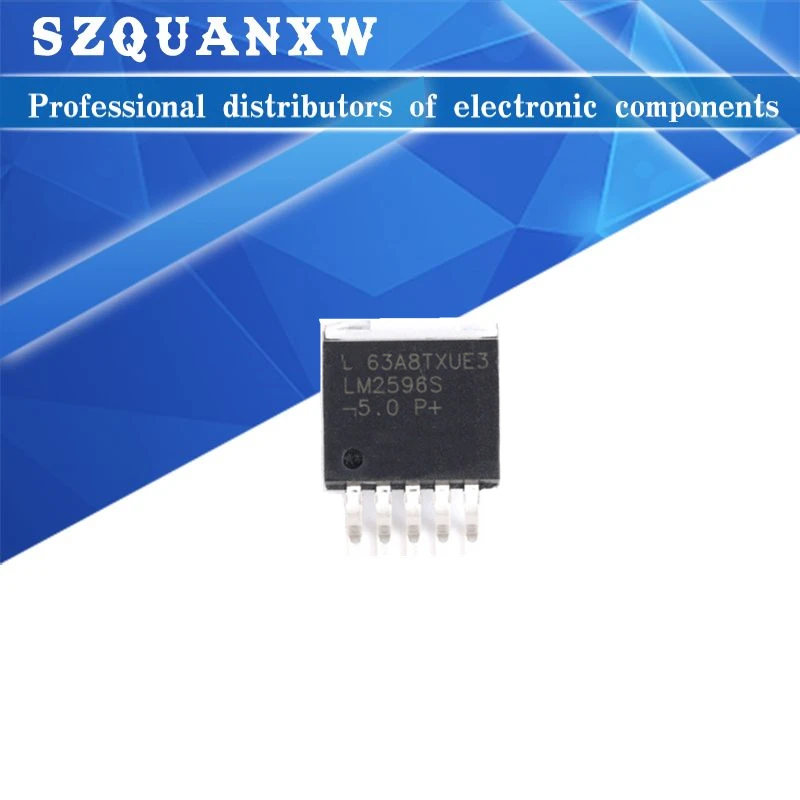 10 Pz Lm2596S-5.0 To263-5 Lm2596Sx-5.0 Lm2596S 5.0 Lm2596 To-263-5 Nuovo E Originale Chipset Ic