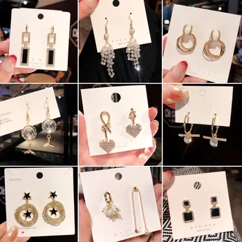 

30 Paris/lot novelty fashion women alloy earring lot vintage style cool design women jewelry earring wholesale 201030-117