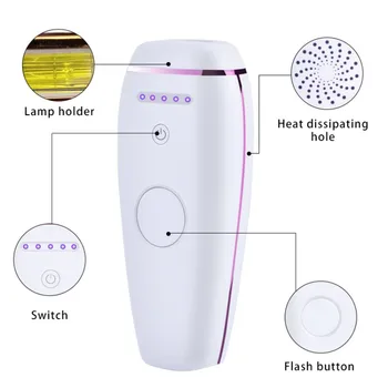 

500000 flash electric painless threading hair remover machine for women professional permanent IPL epilator laser hair removal