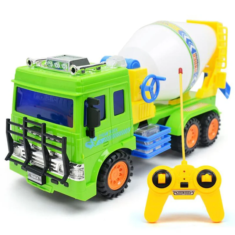 Детский пульт дистанционного управления, большой инженерный грузовик, миксер, модель, перезаряжаемый пульт дистанционного управления, цементный миксер, детские игрушки