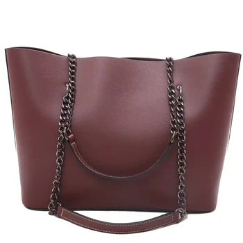 

Luxury brand women's bag 2020 new trend simple retro portable tote bag leisure large capacity chain single shoulder bag