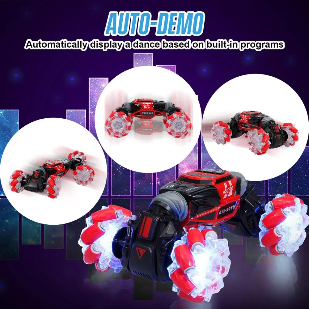 4WD RC трюк автомобиль часы Датчик жестов управление деформируемый электрический RC Дрифт автомобиль трансформатор автомобиль игрушки для ребенка подарок с светодиодный светильник